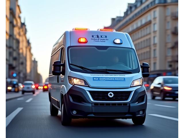 Véhicule de dépannage Rapide Île-de-France en intervention